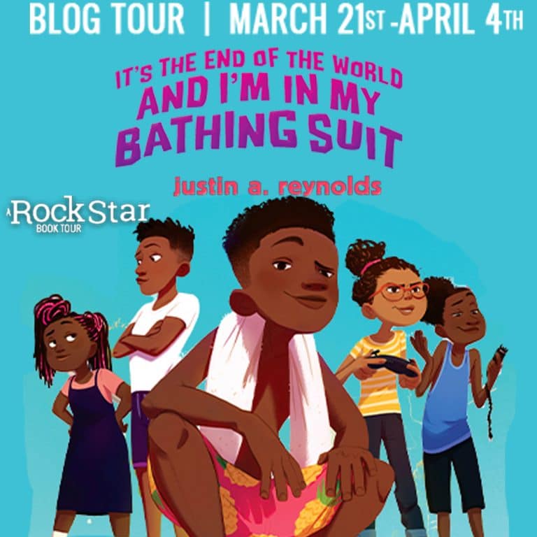 blog tour schedule It's the end of the world and I'm in my bathing suit