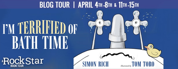 Terrified of Bath Time blog tour header