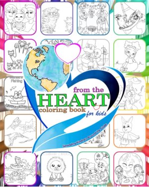 From the heart color book cover for charity front cover