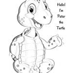 From the heart color book cover for charity peter the turtle