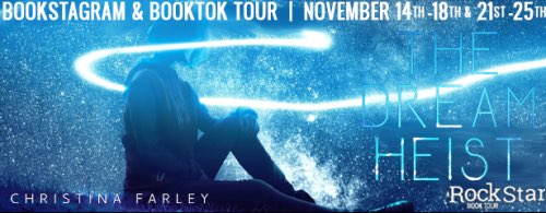 the dream heist book blog tour header