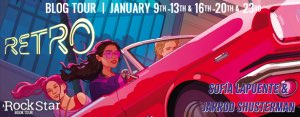 Retro cover by Jarod Shusterman book blog tour
