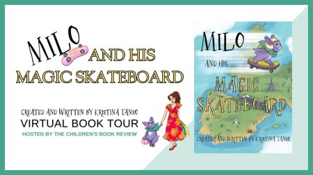 Milo and his magic skateboard book tour header