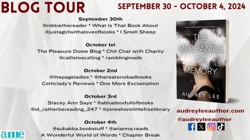 Mechaincs of Memory blog tour schedule