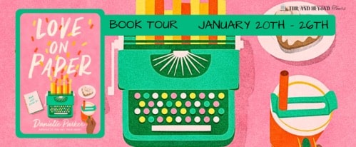 love on paper book tour banner