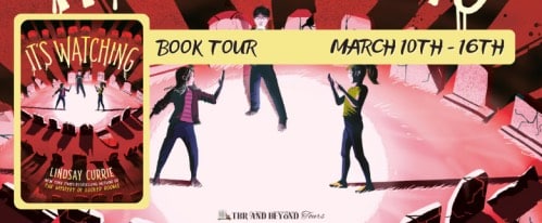 It's Watching Book Tour banner