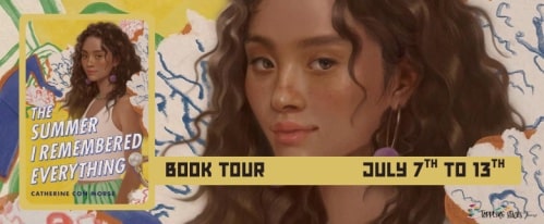 The Summer I Remembered Everything book tour banner