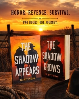 the devil's shadow series - the shadow appears - the shadow grows books by Burt Tyson