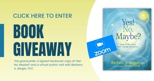 Yes! No. Maybe? Three Little Words That Change Everything book giveaway header