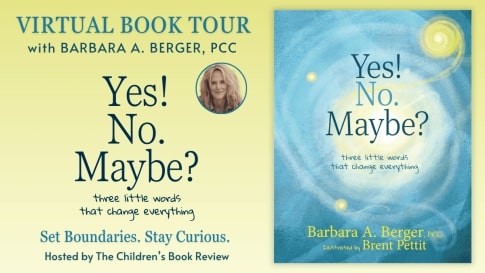 Yes! No. Maybe? Three Little Words That Change Everything virtual book tour header